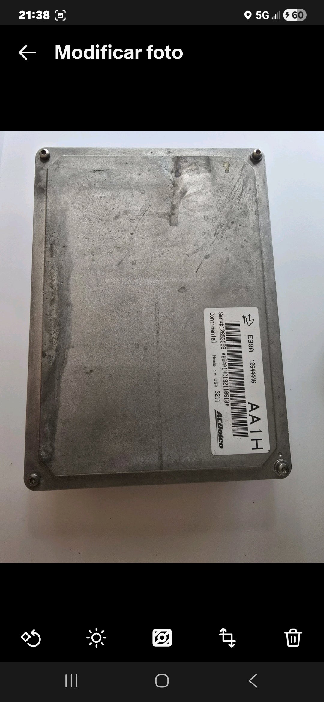 OEM Engine Control Module ECM ECU 12653998 E39A – Buick LaCrosse 2014 3.6L