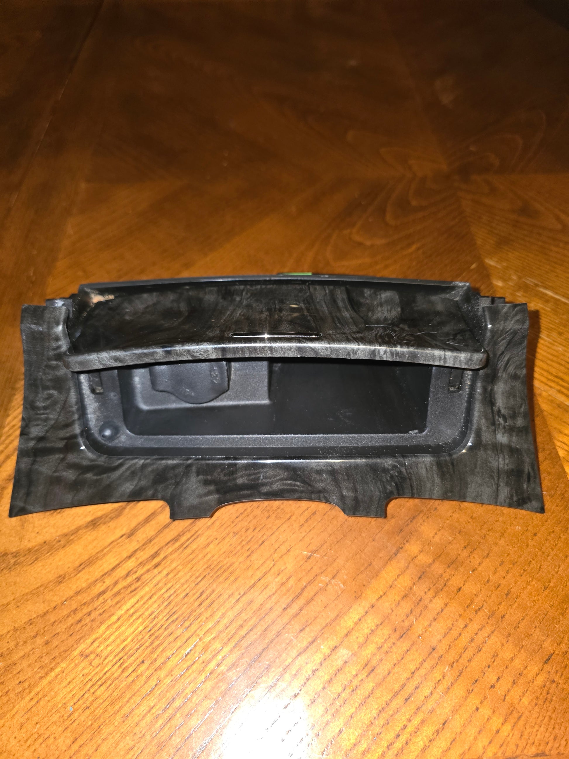 2014 Buick LaCrosse Center Console Ashtray Compartment w/ 12V Power Outlet Woodgrain