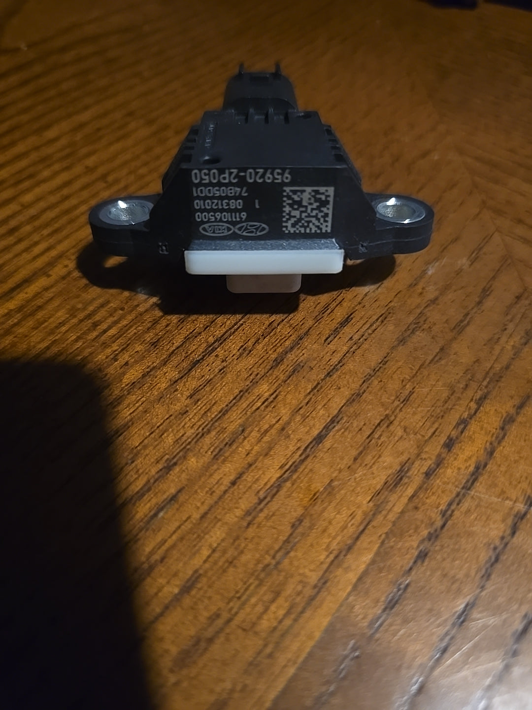 OEM Airbag Crash Sensor removed from a 2011 Kia Sorento.