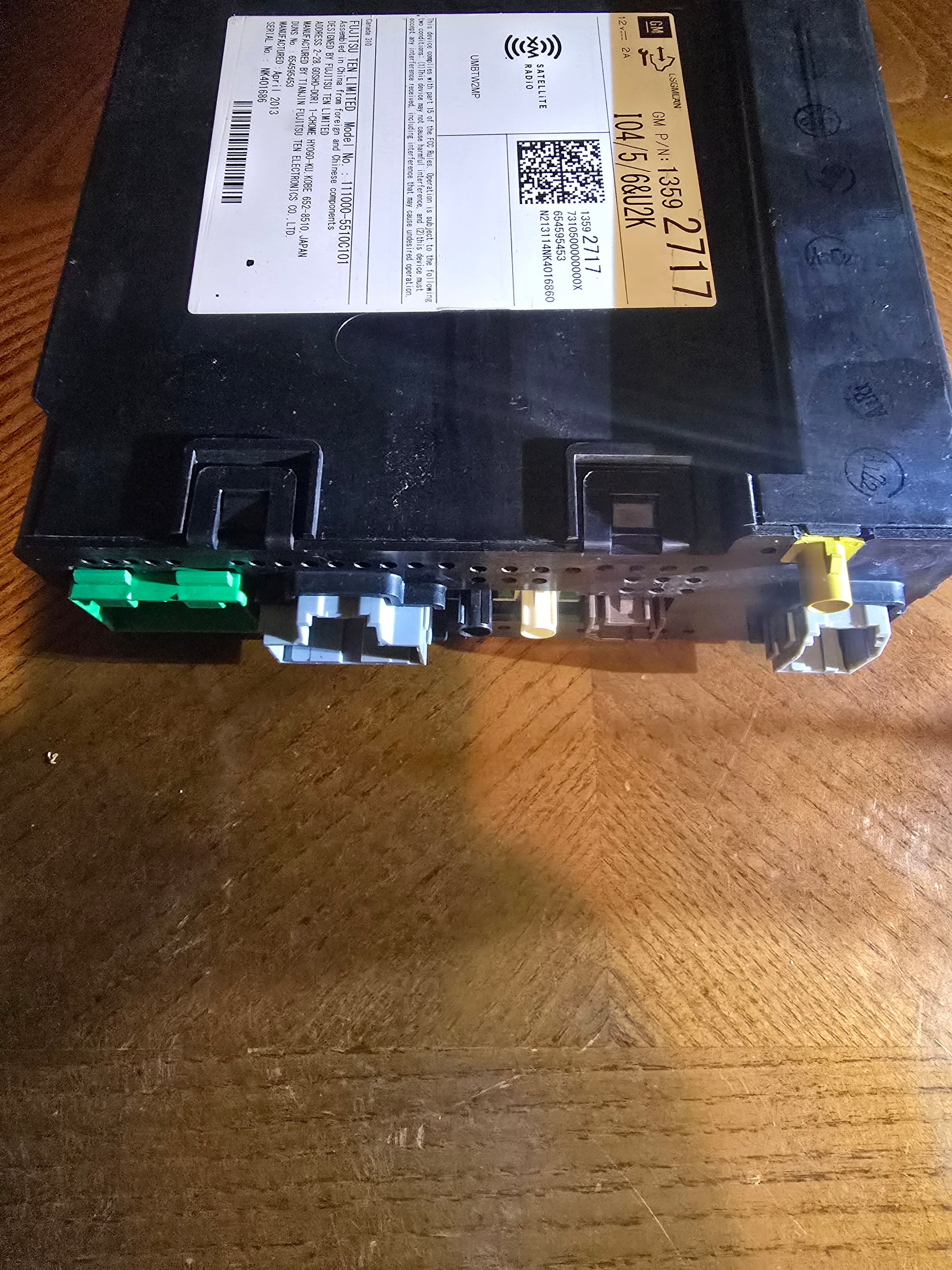 GM OEM SiriusXM Satellite Radio Module 13592717 Fujitsu Ten 2013-2016