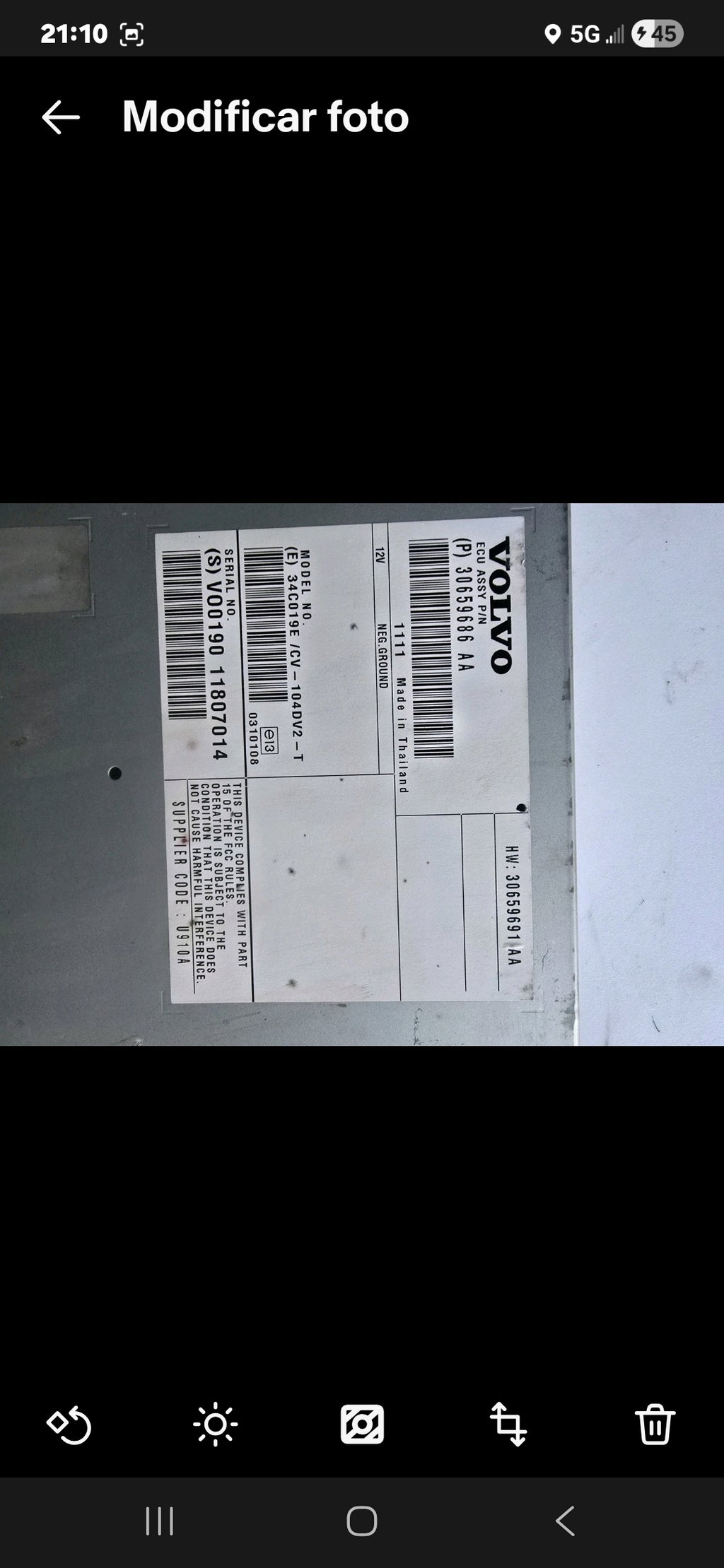 ECU PCM 7L8A-12A650-AKC FoMoCo for Ford Escape Mariner Tribute 2.3L